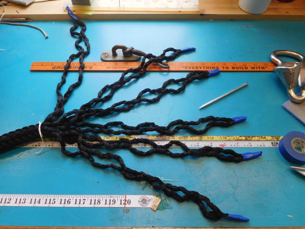 Splicing 12-plait rope